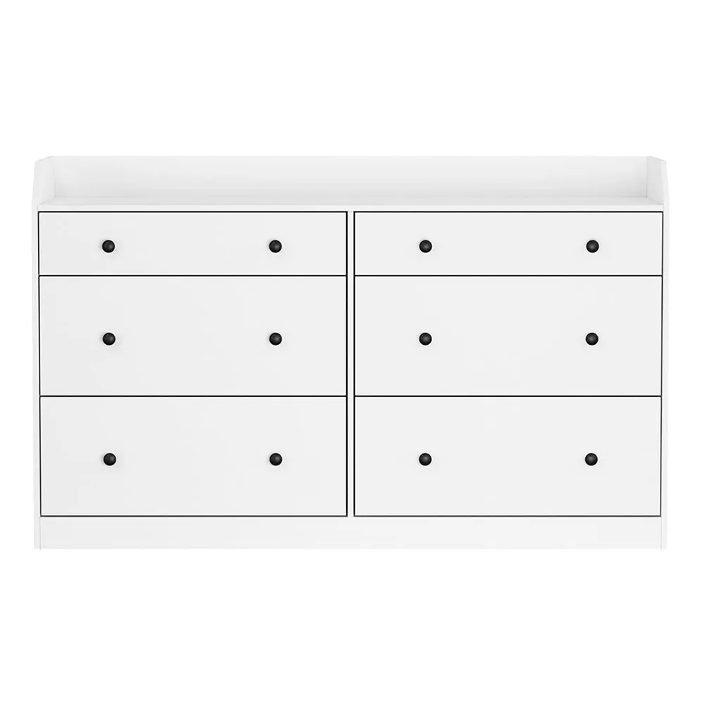 6 Chest of Drawers - PETE White