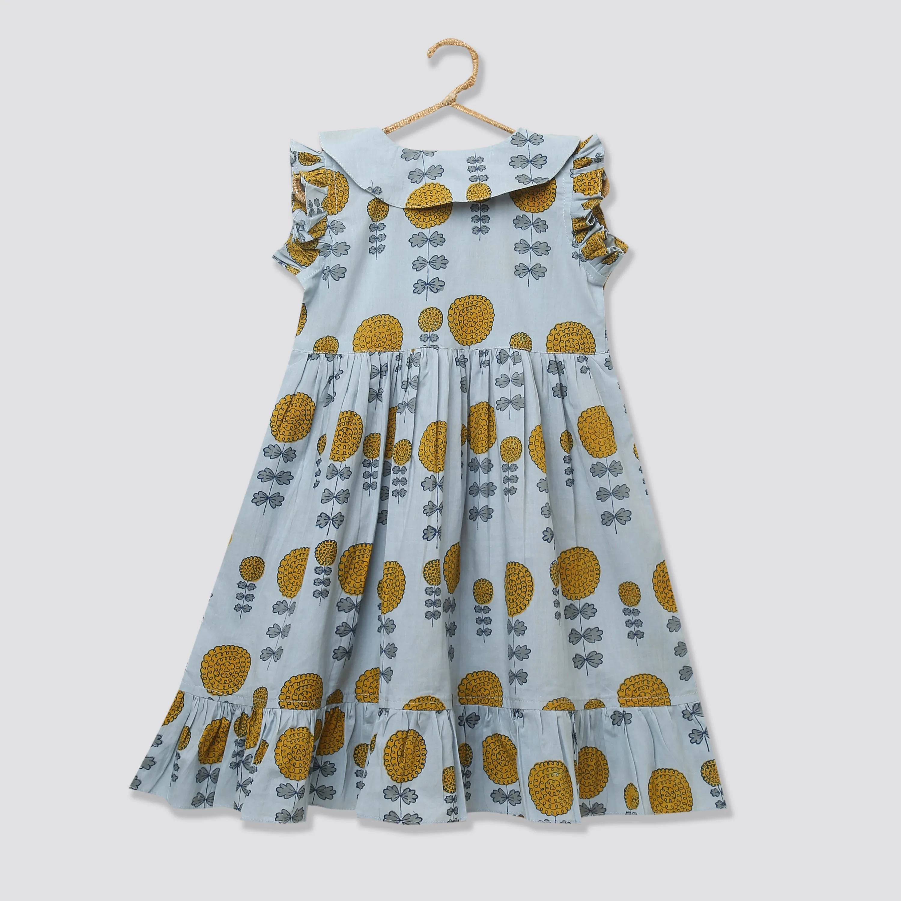 A Garden of Marigold' - Collar Dress