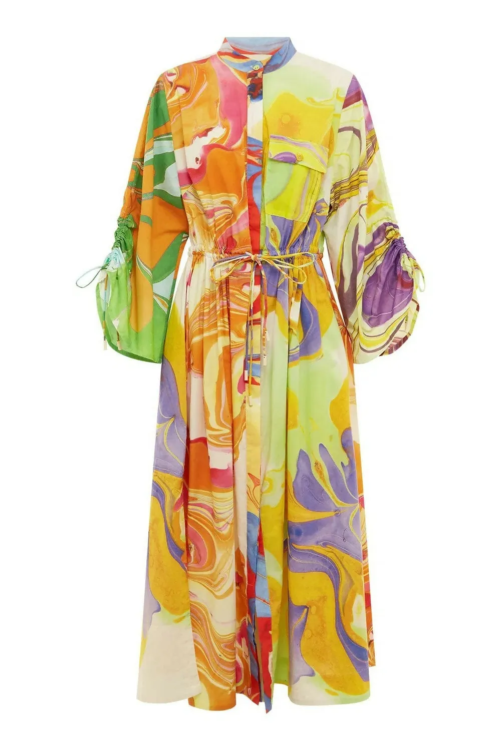Alemais Luca Shirtdress Multi Size 14