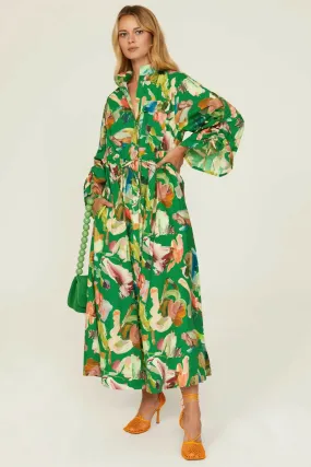 Alémais Arlo Shirtdress in Forrest Size 8