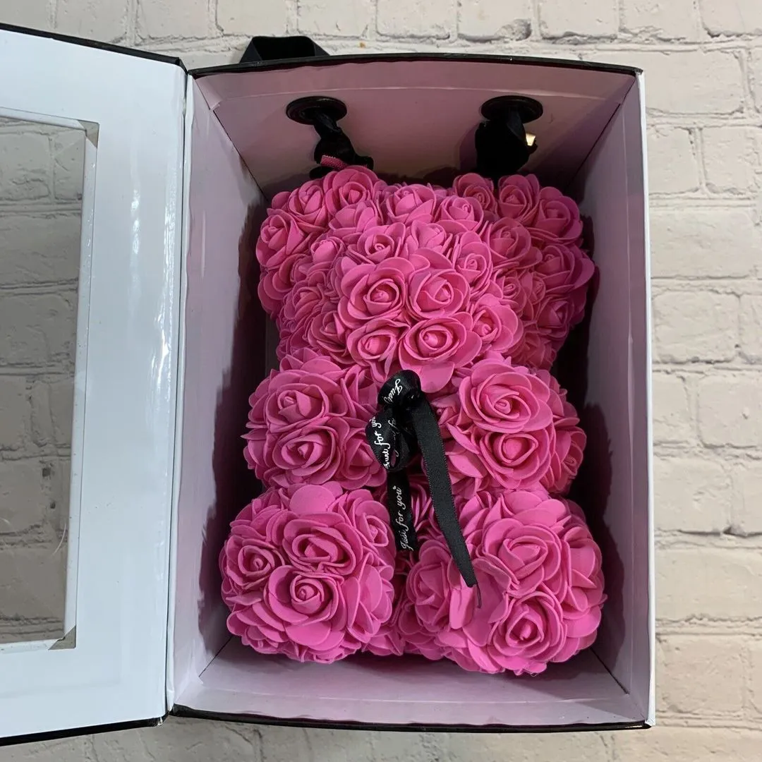 Always & Forever - Rose Flower Bear