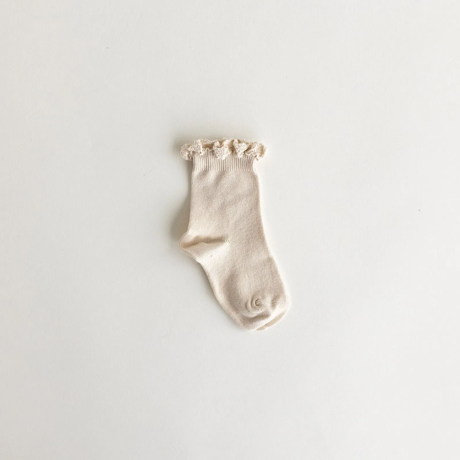 Ankle Socks with Lace Edging