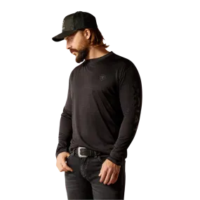 Ariat Men's Charger Logo Black Heather Black T Shirt