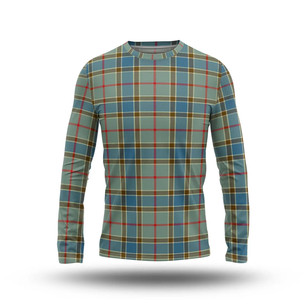 Balfour Blue Tartan Long Sleeve T-Shirt