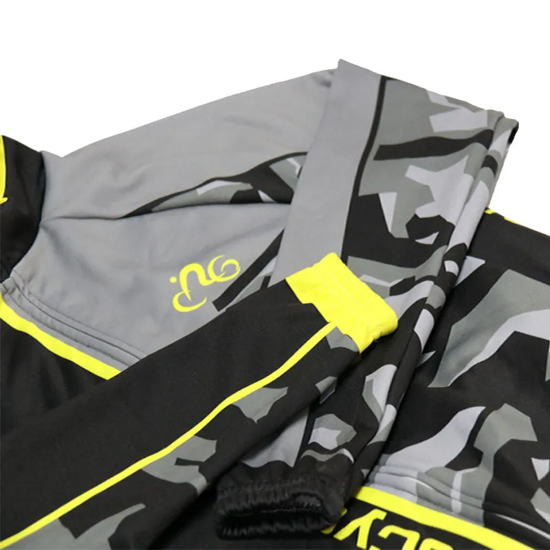 Banesto colourful Fleece Retro Long Sleeves Jerseys