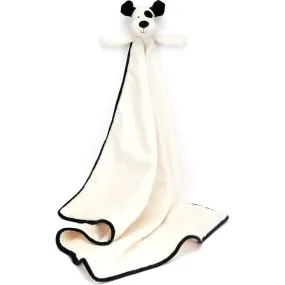 Bashful Black & Cream Puppy Blankie