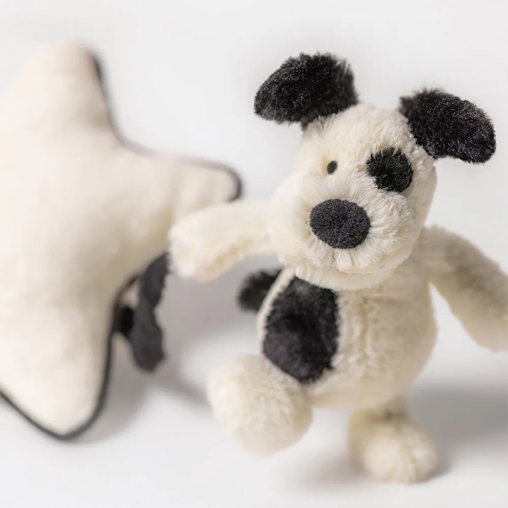 Bashful Black/Cream Puppy Musical Pull