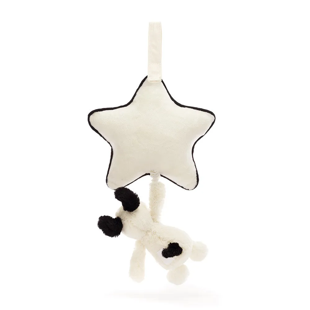 Bashful Black/Cream Puppy Musical Pull