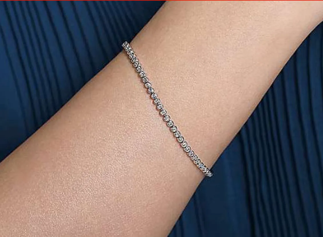 Bezel Diamond Eternity Tennis Bracelet