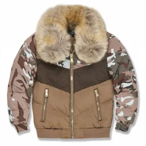 Blocked Puffer Jacket(SCAMO) - JC91548BSCAMO