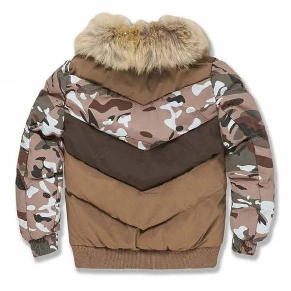 Blocked Puffer Jacket(SCAMO) - JC91548BSCAMO