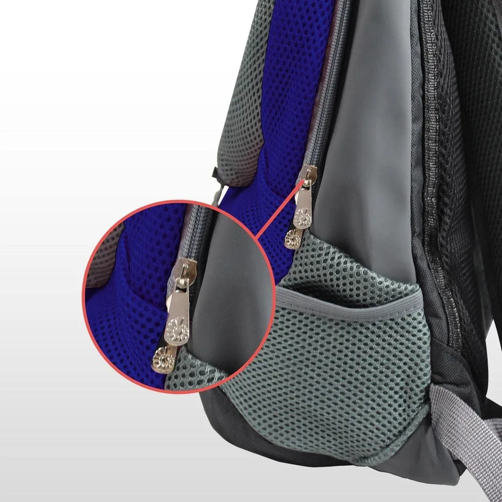 Breathable Pet Carrier Backpack with Pockets, Blue - FLOOFI