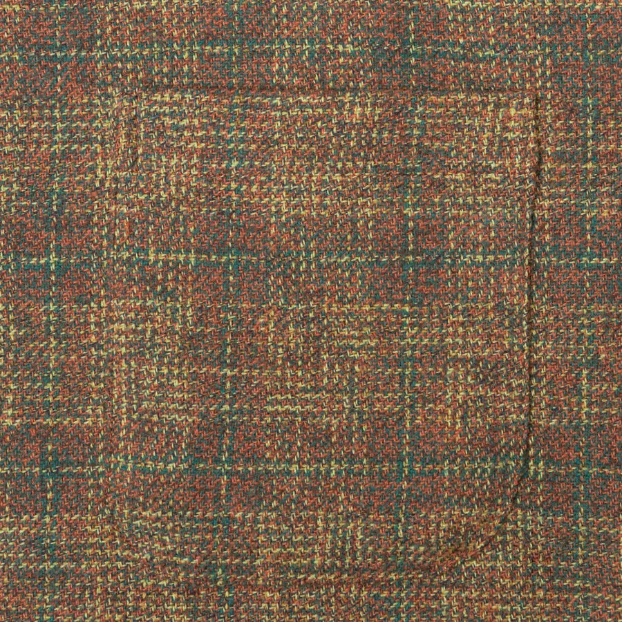 Brown Brushed Cotton Tweed Camp