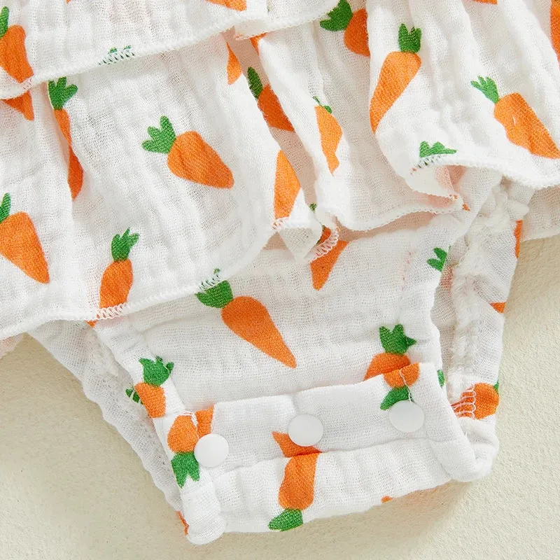 Carrot Ruffle Romper