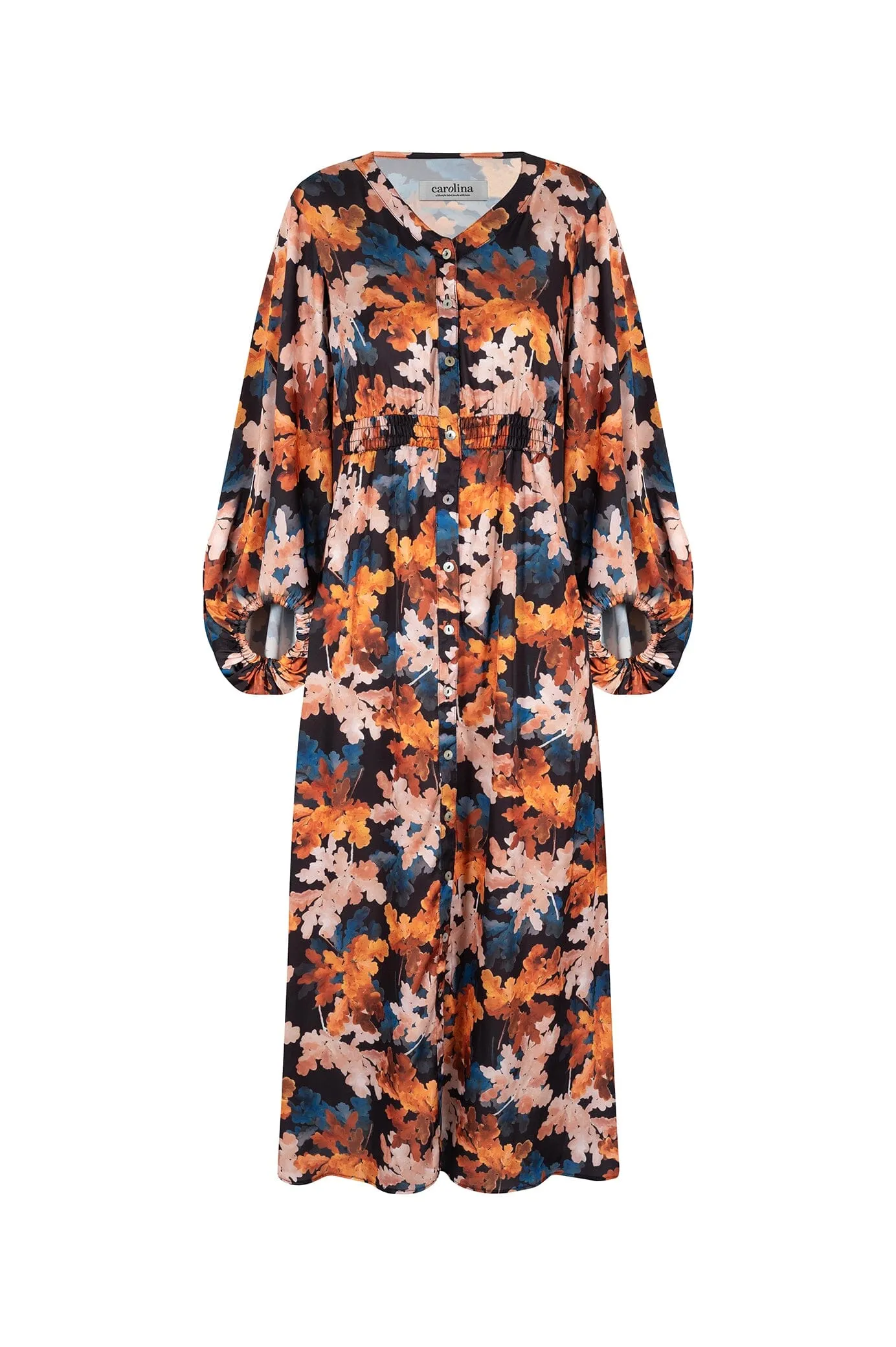 Cassia Leaf Print Dress