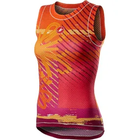 Castelli Women's Pro Mesh W Sleeveless - Orange Flower