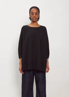 Cotton Tunic Top — Black
