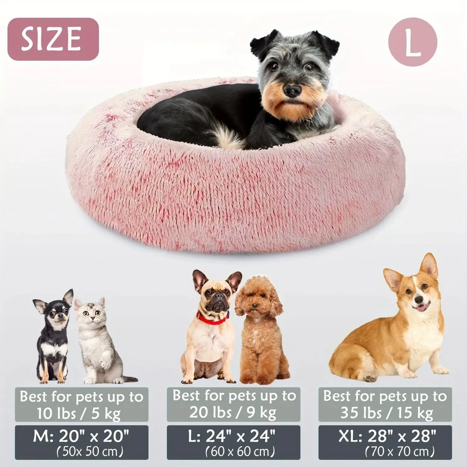 Cozy Anti-Anxiety Donut Cuddler Bed