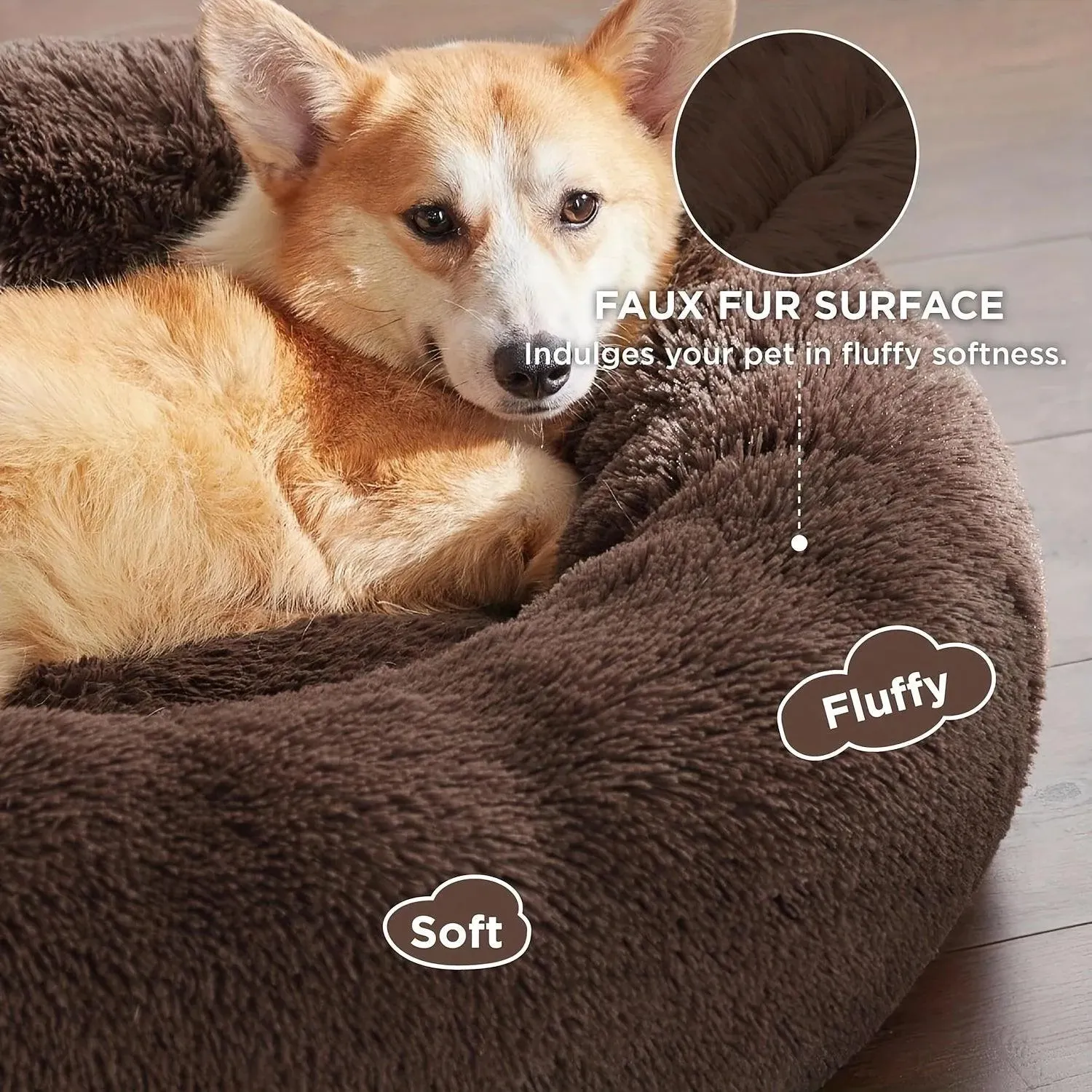 Cozy Anti-Anxiety Donut Cuddler Bed