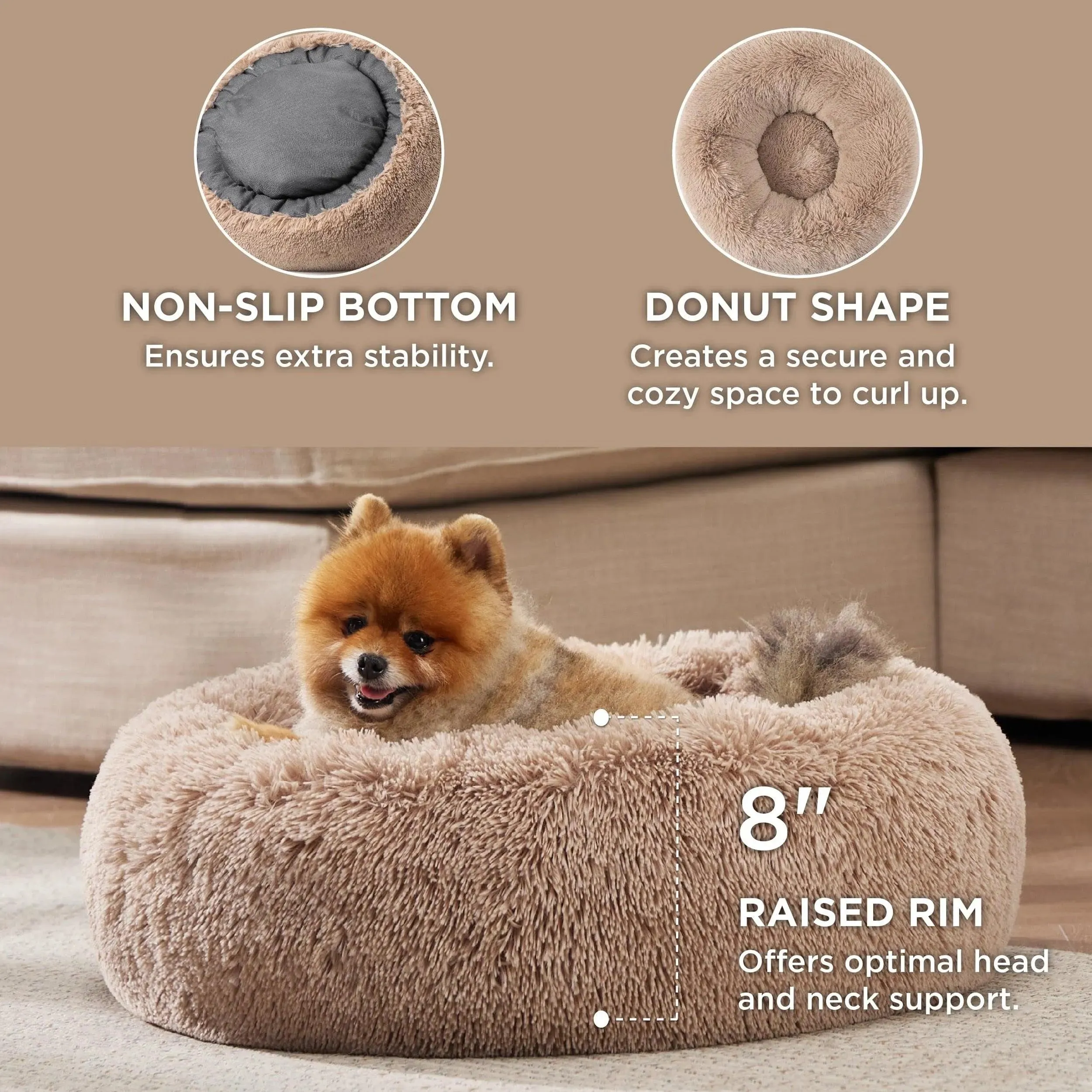 Cozy Anti-Anxiety Donut Cuddler Bed