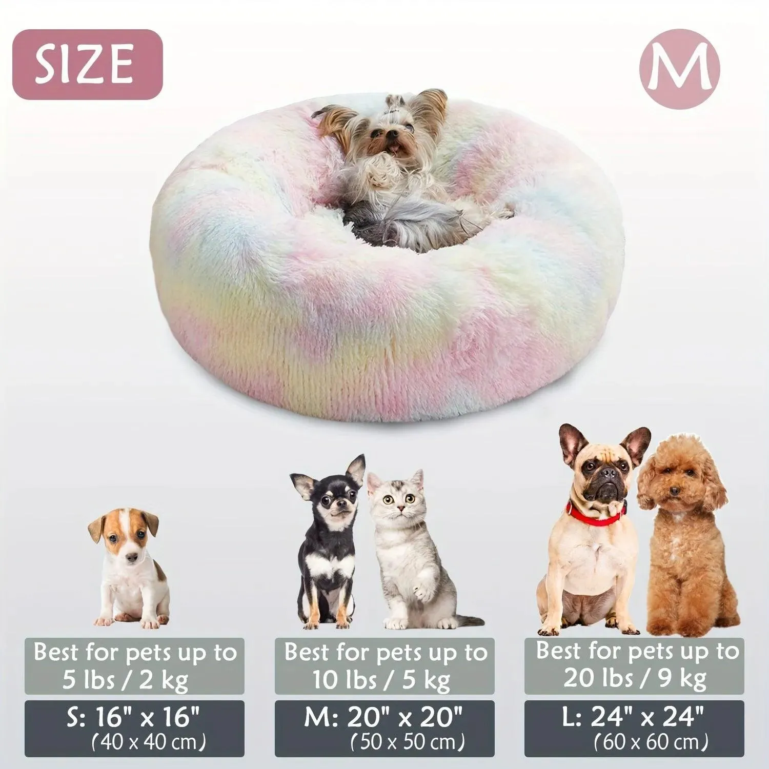 Cozy Anti-Anxiety Donut Cuddler Bed