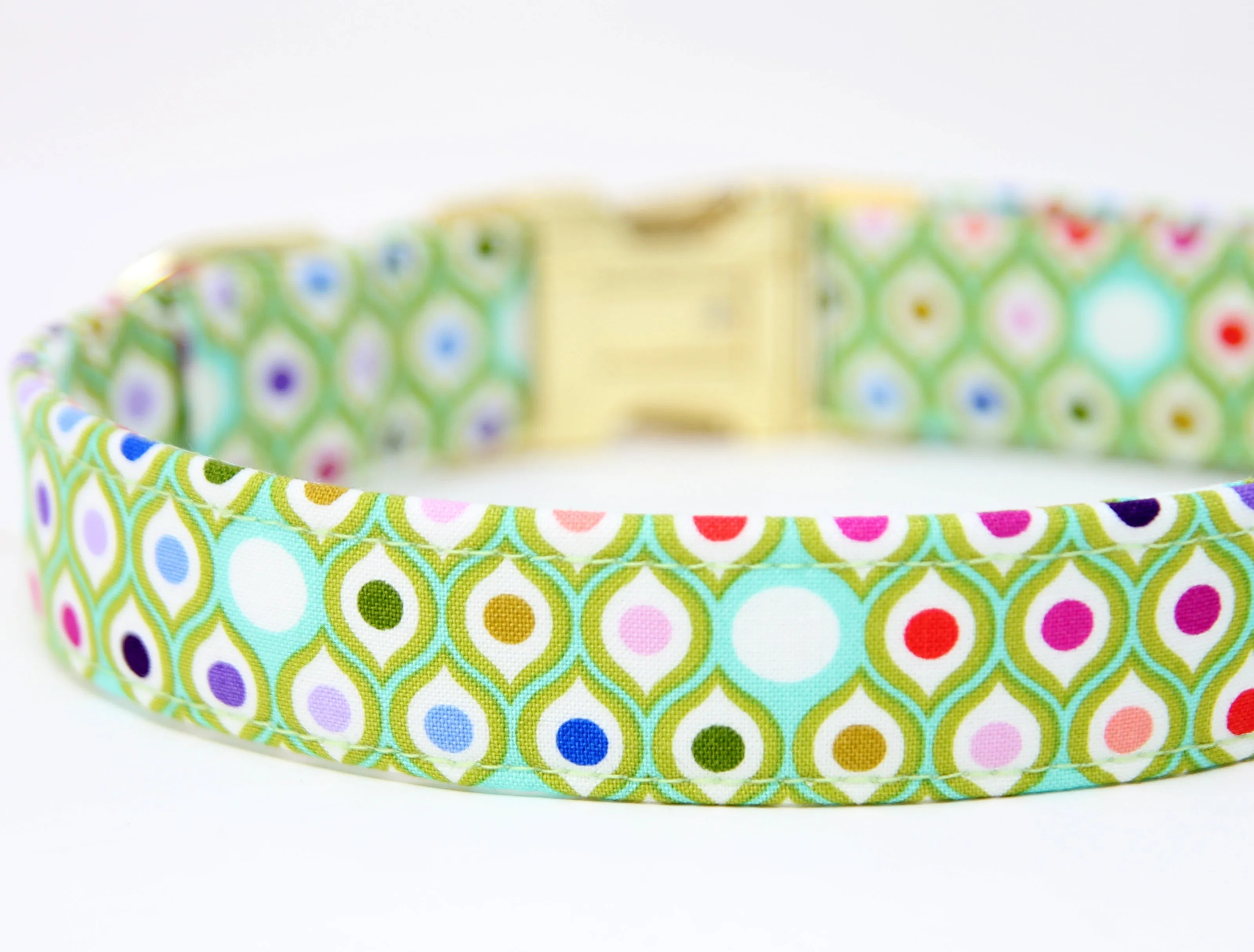 Custom Dog Collar | Green Dot