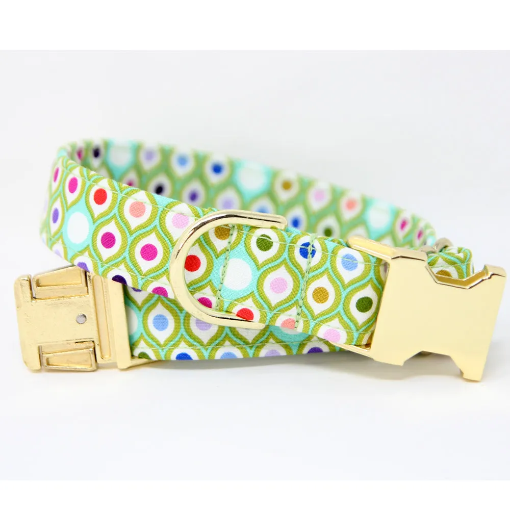Custom Dog Collar | Green Dot