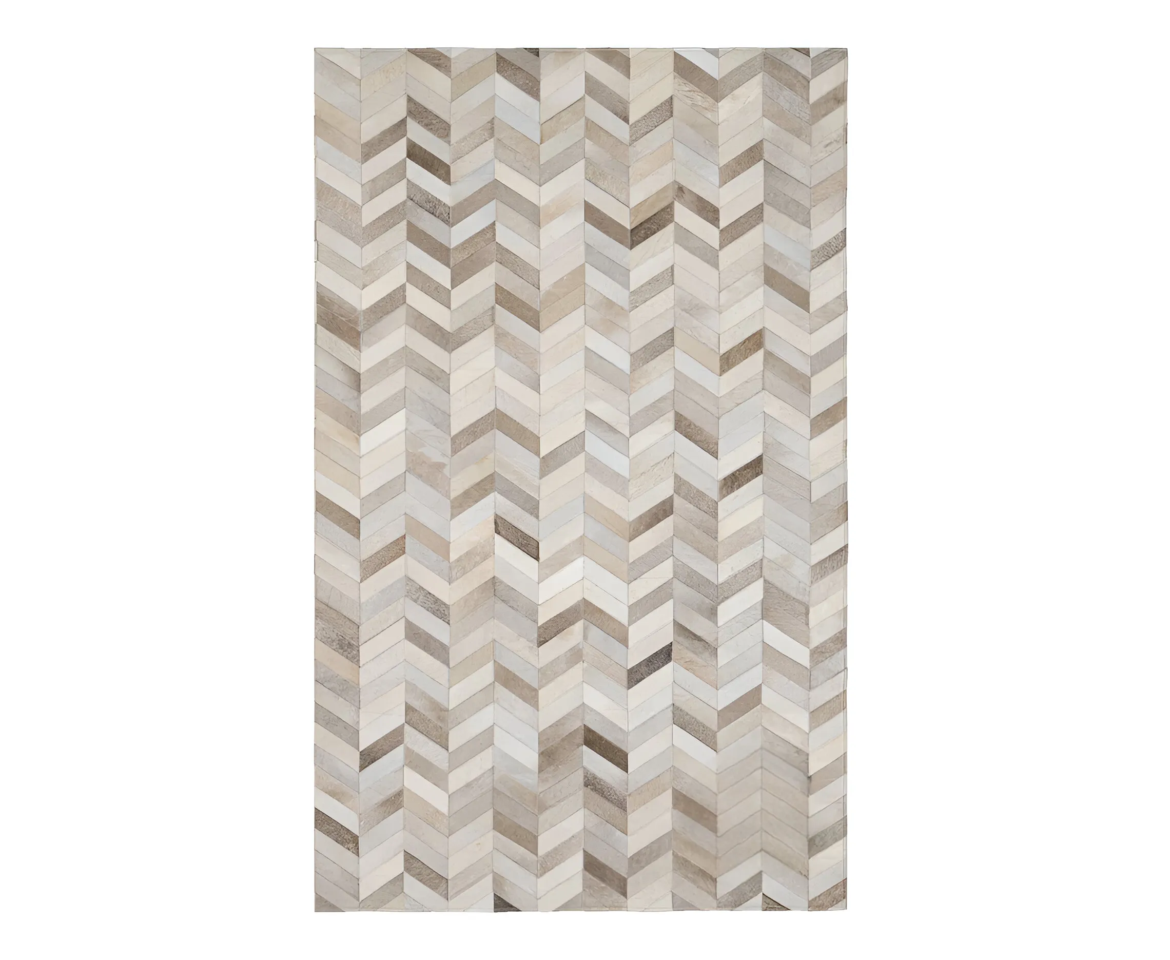 Custom Pattern 100% Genuine Cowhide Patchwork Area Rug, Handmade Elegance