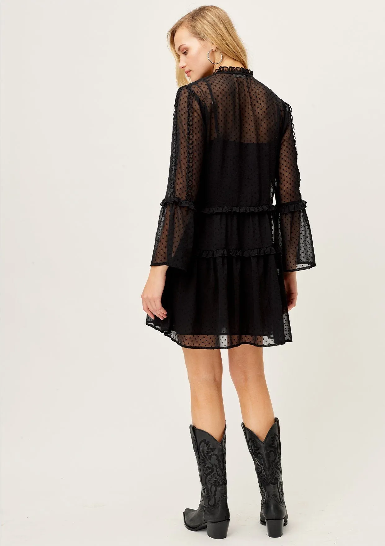 Daydreamer Sheer Bohemian Mini Dress