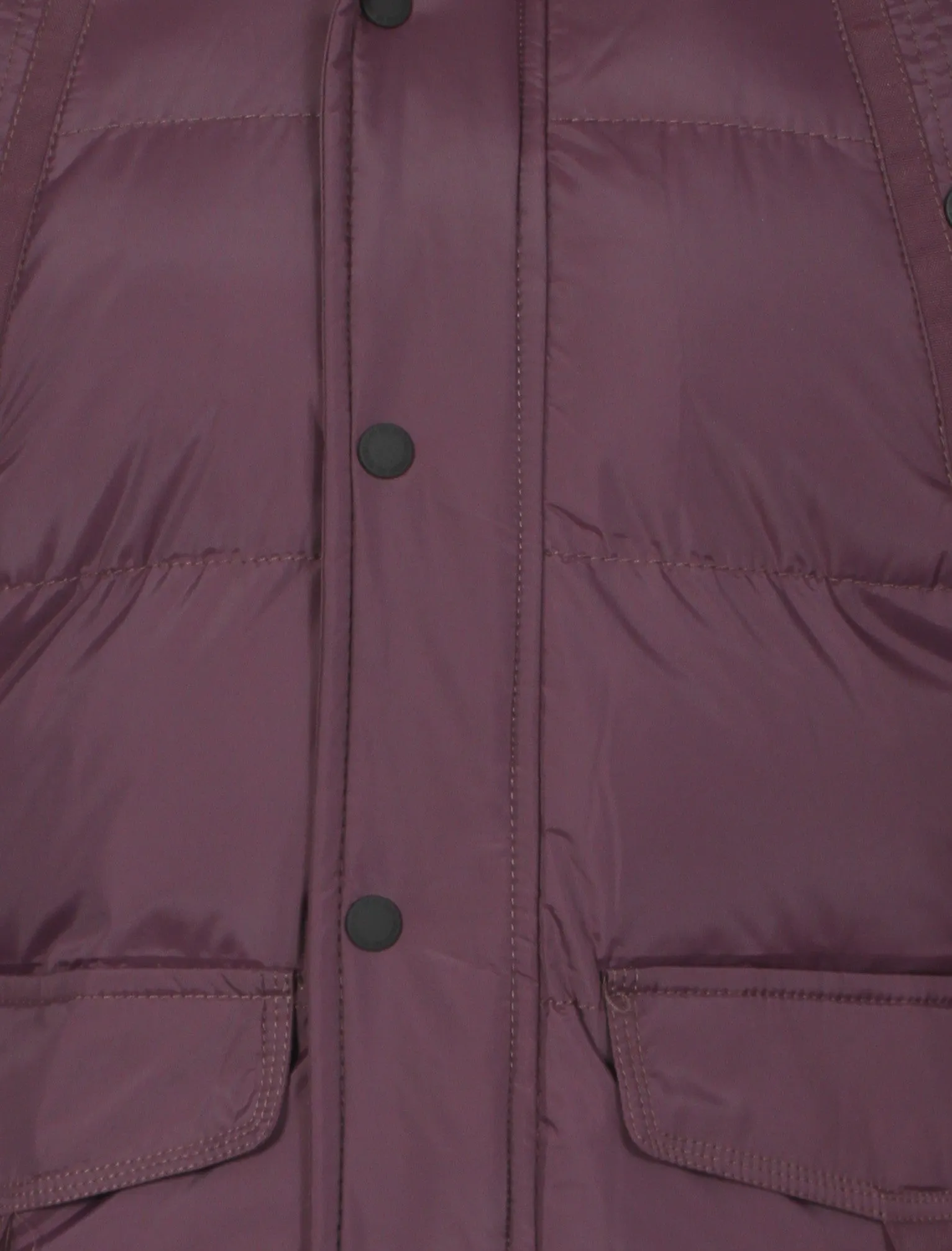 Dissident Wetherby purple padded detachable hooded coat