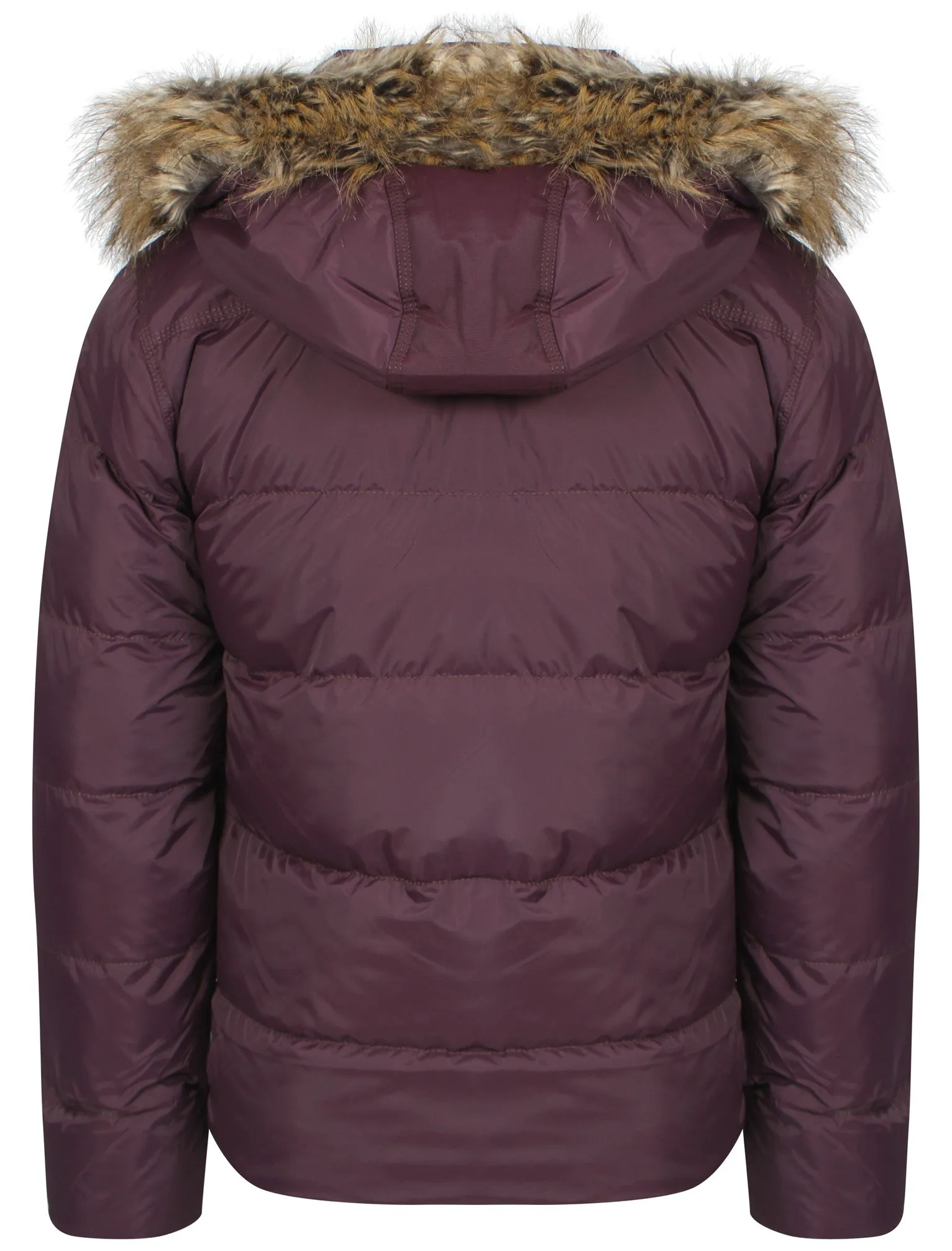 Dissident Wetherby purple padded detachable hooded coat