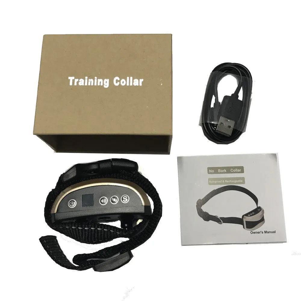 Dog Anti Bark Shock Collar rechargeable