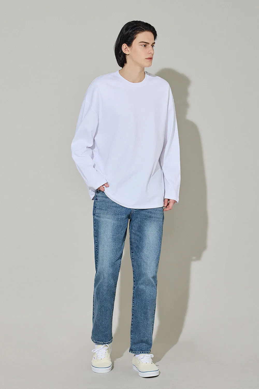 EDUARDO Men's 3pack Anyone Over Fit Long-Sleeve Crew Neck T-Shirt Multipack 3 Pcs