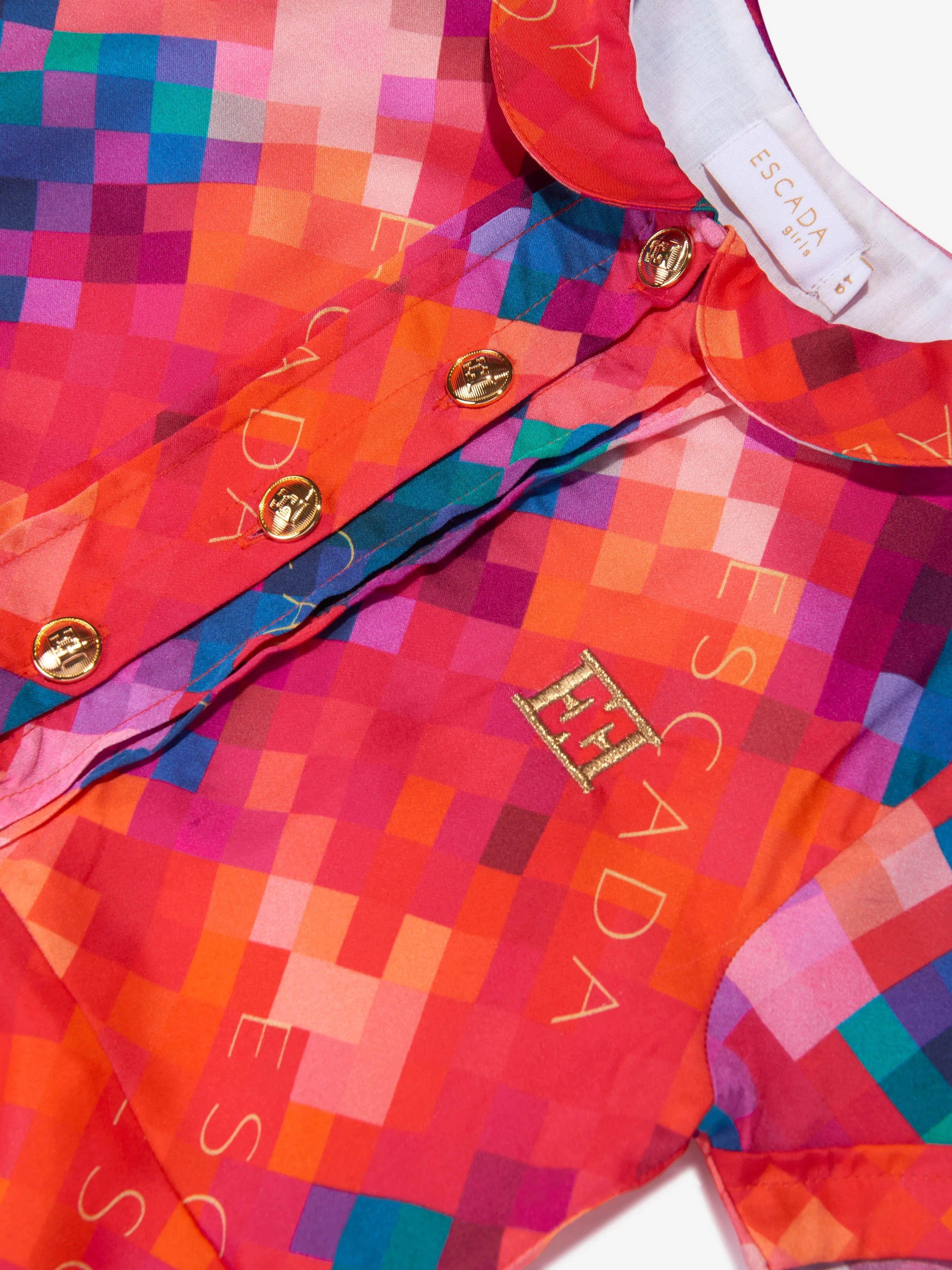 Escada Girls Azalea Dress in Red