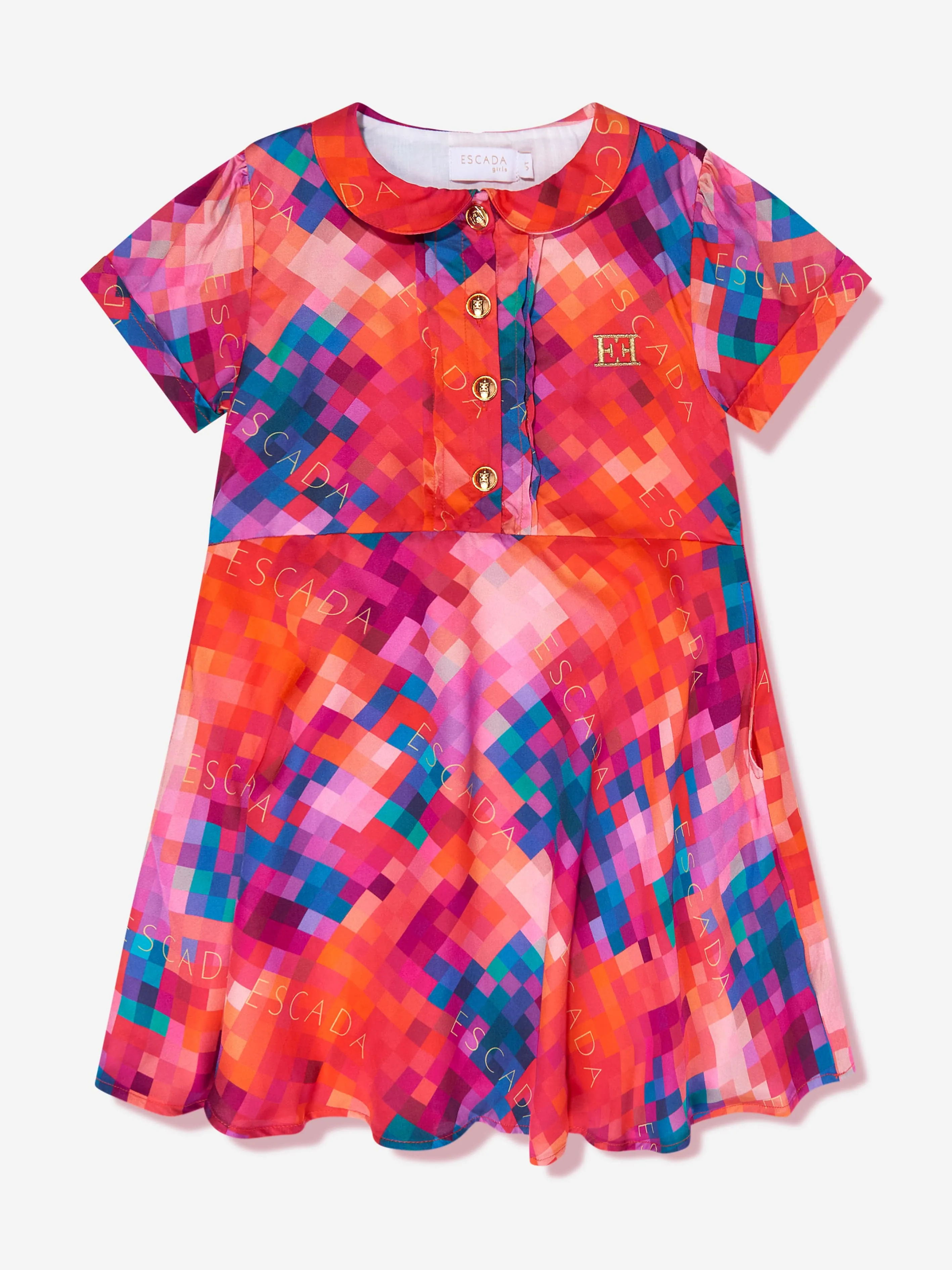 Escada Girls Azalea Dress in Red
