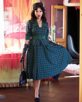 Esmee-Gia Tartan blazer-dress with hidden pockets by Miss Candyfloss