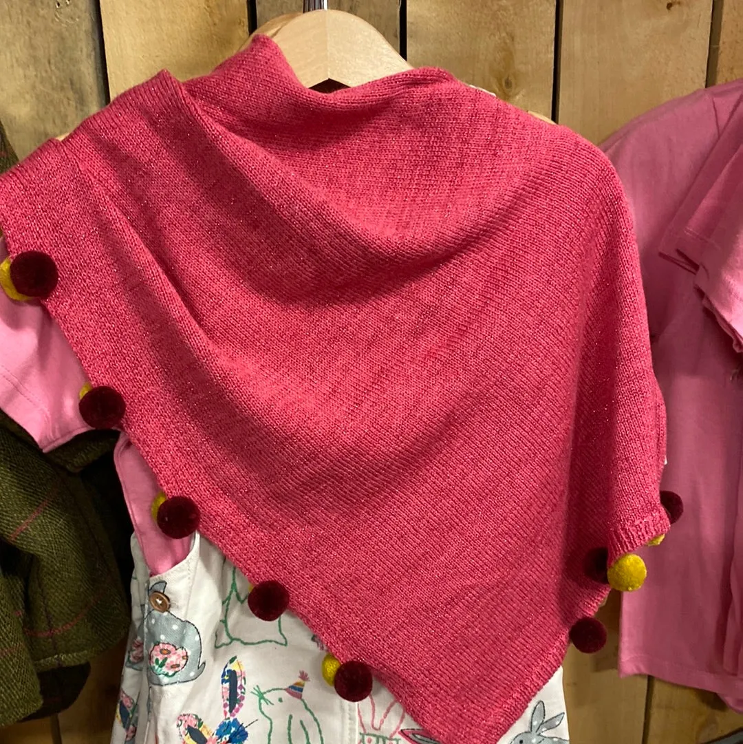 Ex white stuff poncho & scarf
