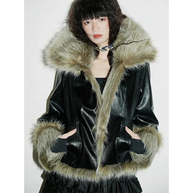 Faux Fur Trimmed Jacket