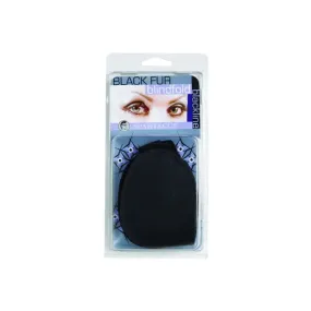 Fur Blindfold Black