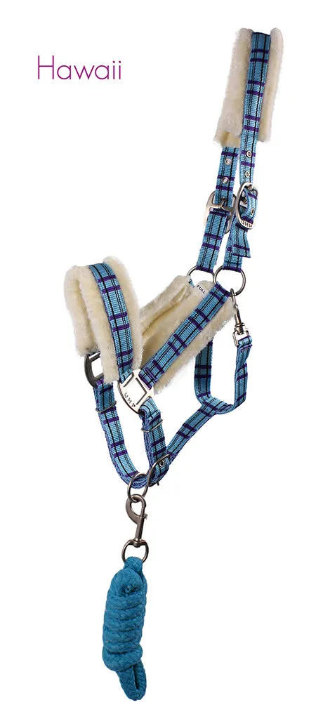 Fur Lined Head Collar Set