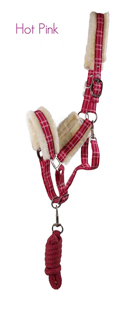 Fur Lined Head Collar Set