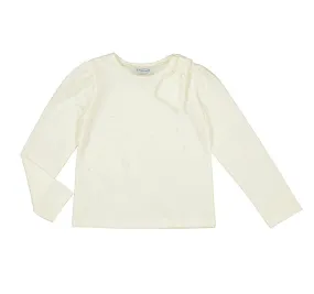 Girls L/s T-shirt- Natural