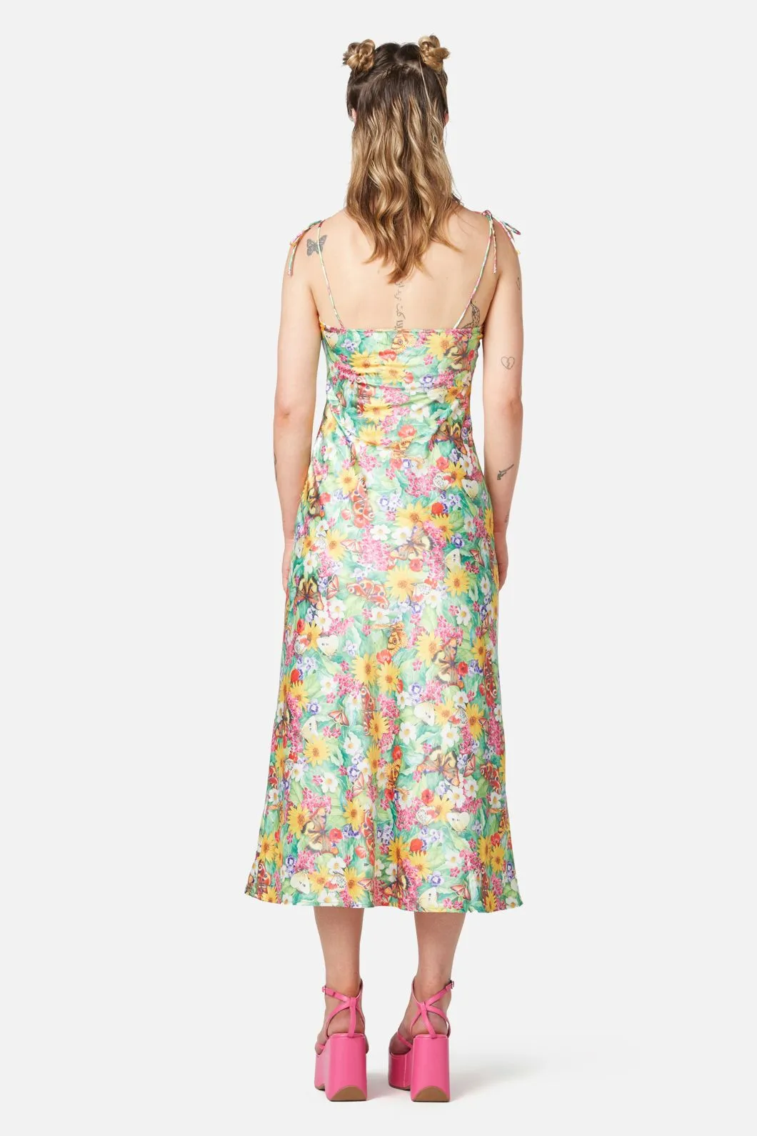Glade Satin Slip Dress