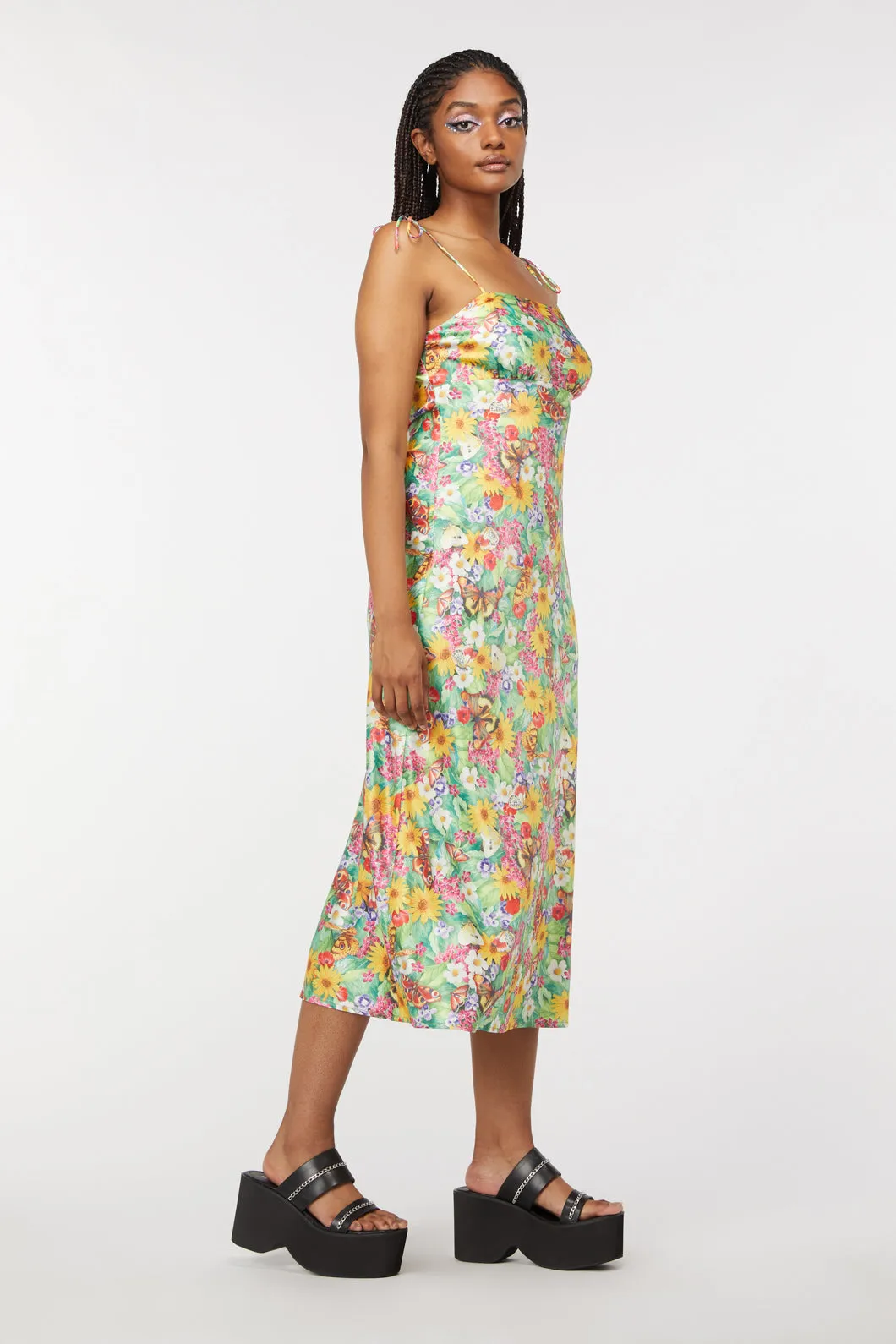 Glade Satin Slip Dress