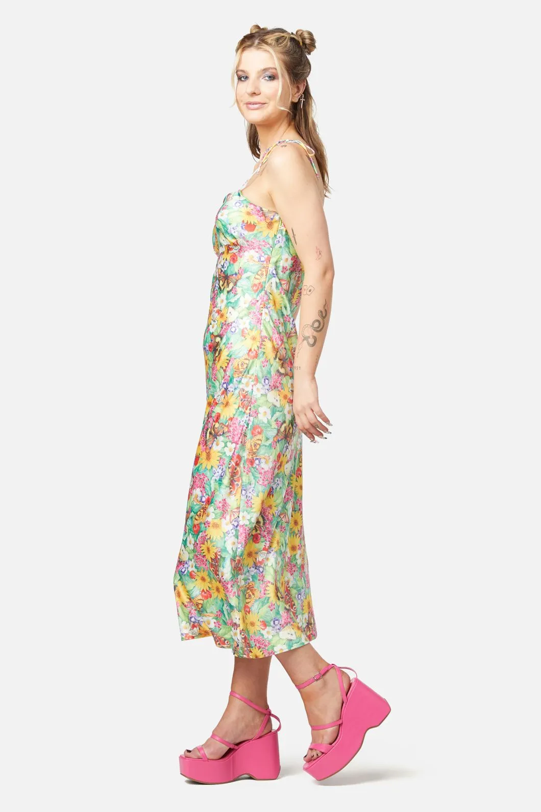Glade Satin Slip Dress
