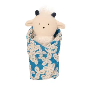 Goat Rattle & Burp Cloth
