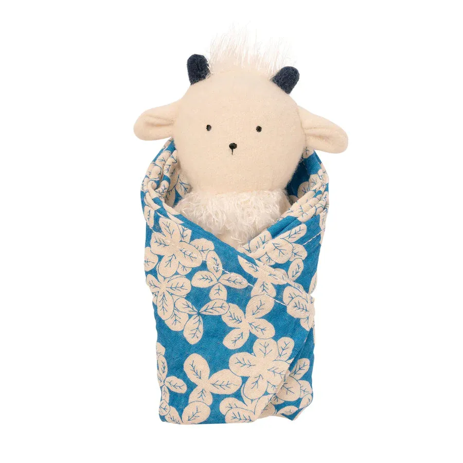 Goat Rattle & Burp Cloth