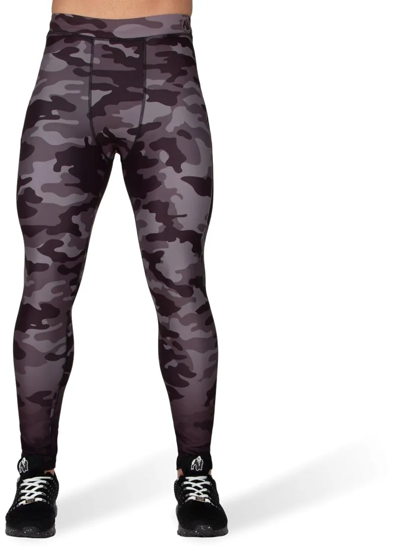 Gorilla Wear Franklin Mens Tights - Black Grey-Camo