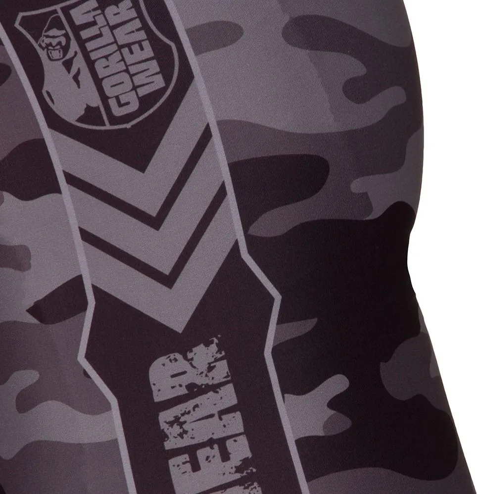 Gorilla Wear Franklin Mens Tights - Black Grey-Camo