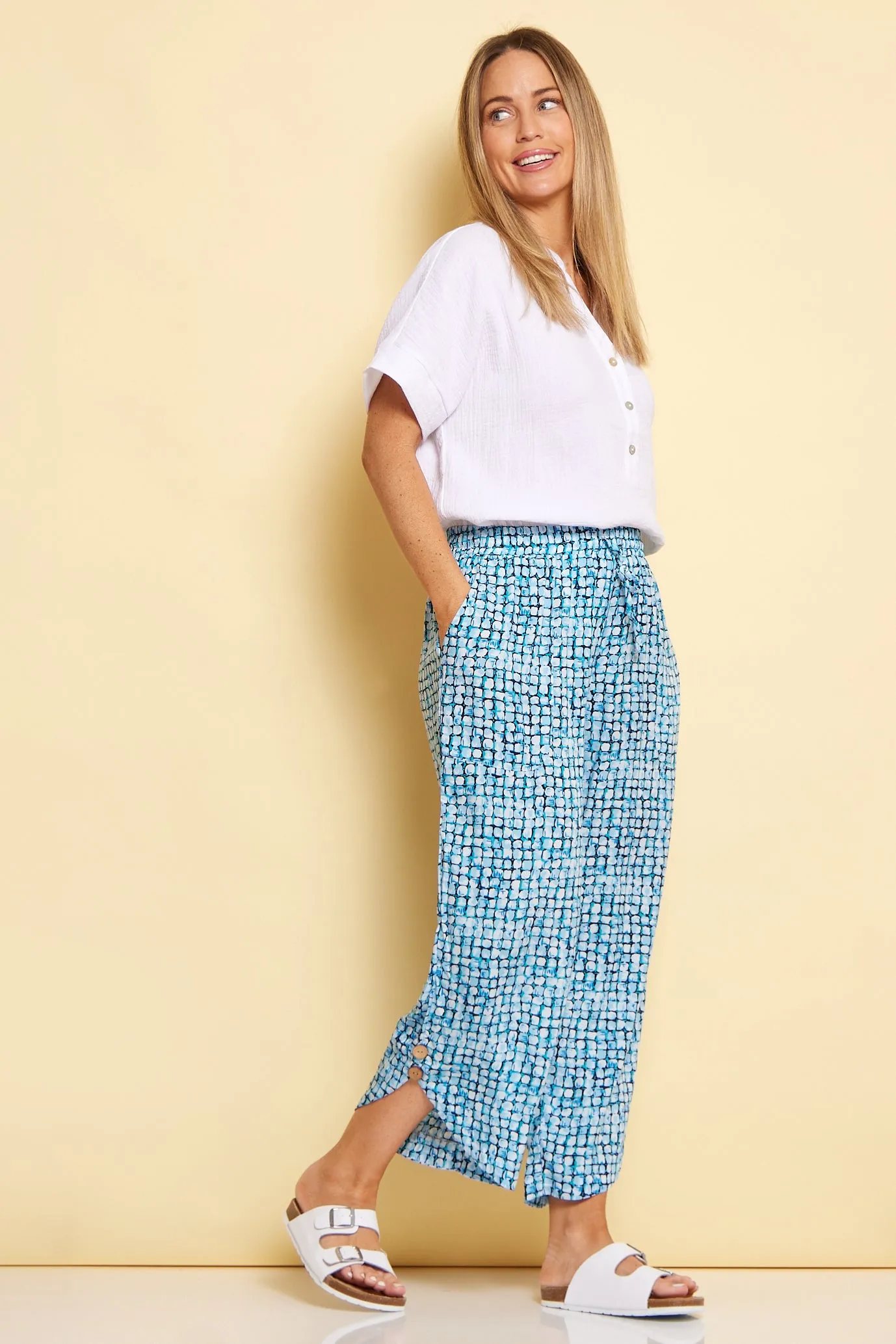 Gracie Cotton Muslin Top -  White
